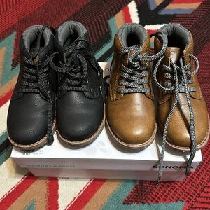 2 pairs of Sonoma size 12 toddler boots like new!
